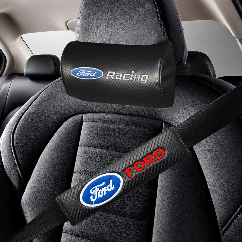 Autositz-Nackenkissen, Kopfstütze, Sicherheitsgurt, Schulter-Sicherheitspolster, Schutz für Ford Ranger S-Max Focus Mondeo Transit Custom Ranger