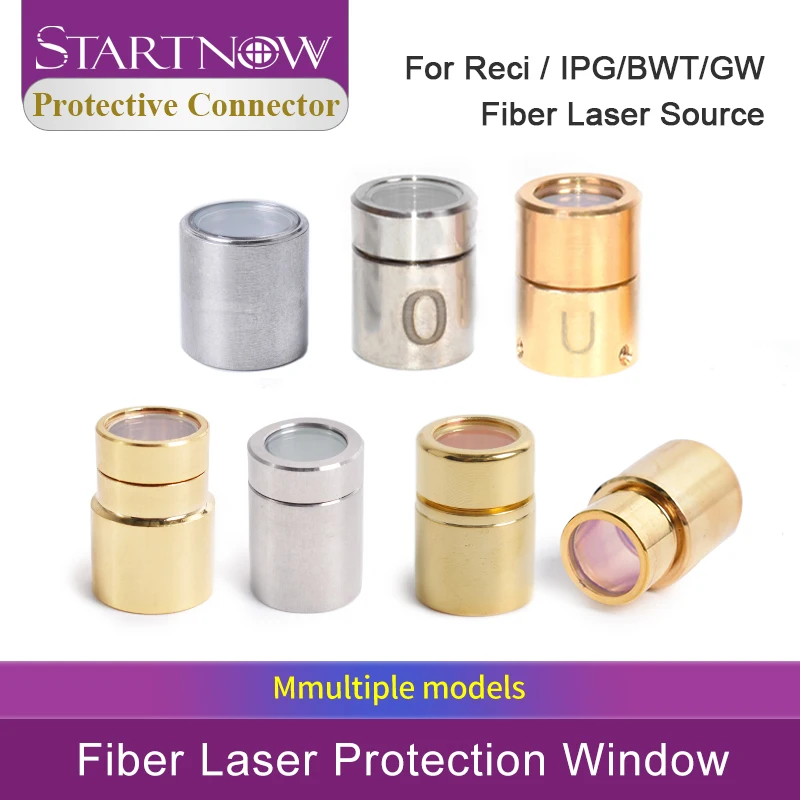 Startnow Original IPG Reci Fiber Laser Source QBH Output Connector Gap 4KW Optic Crystal Protective Lens For 1064nm Cutting Head