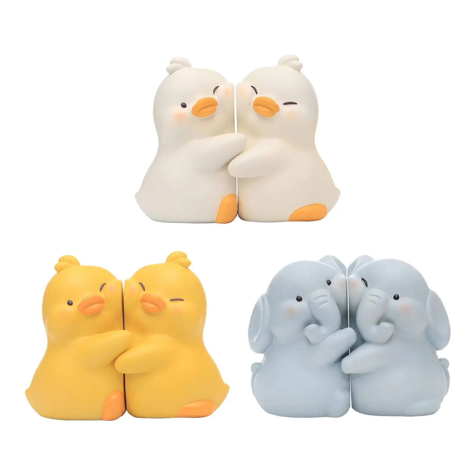 Cute Animal Decorative Bookends Sculpture Statue Decor Desk Decoration Resin Home Office Shelves Ornaments Book Shelves Stoppers