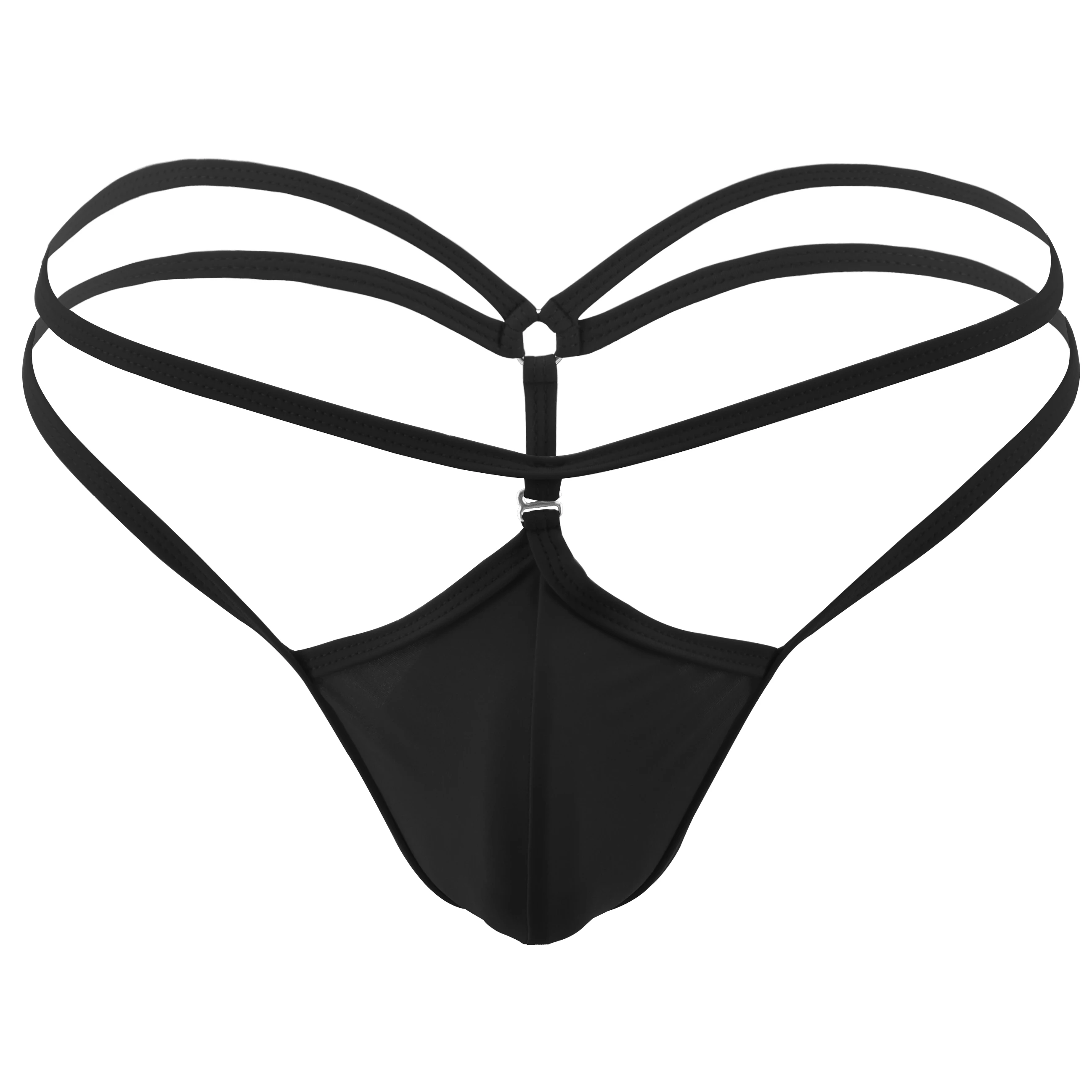 SHERRYLO Men's String Bikini Underwear Men String Thong Exotic Thongs and G-strings Sexy for Man Mens Jockstraps Mankini