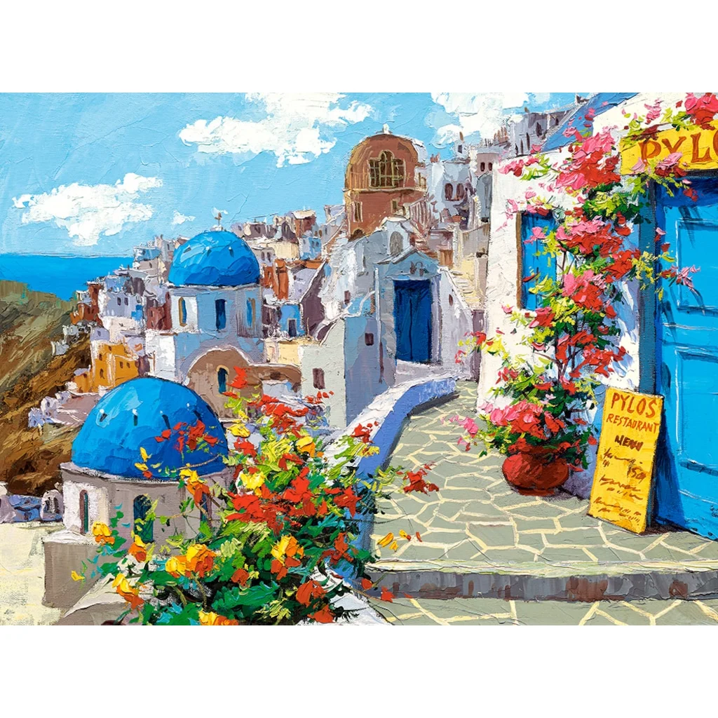 

RUOPOTY DIY Unframe Coloring By Numbers Landscape Oil Painting By Numbers For Adults Handpainted Gift Acrylic Paint