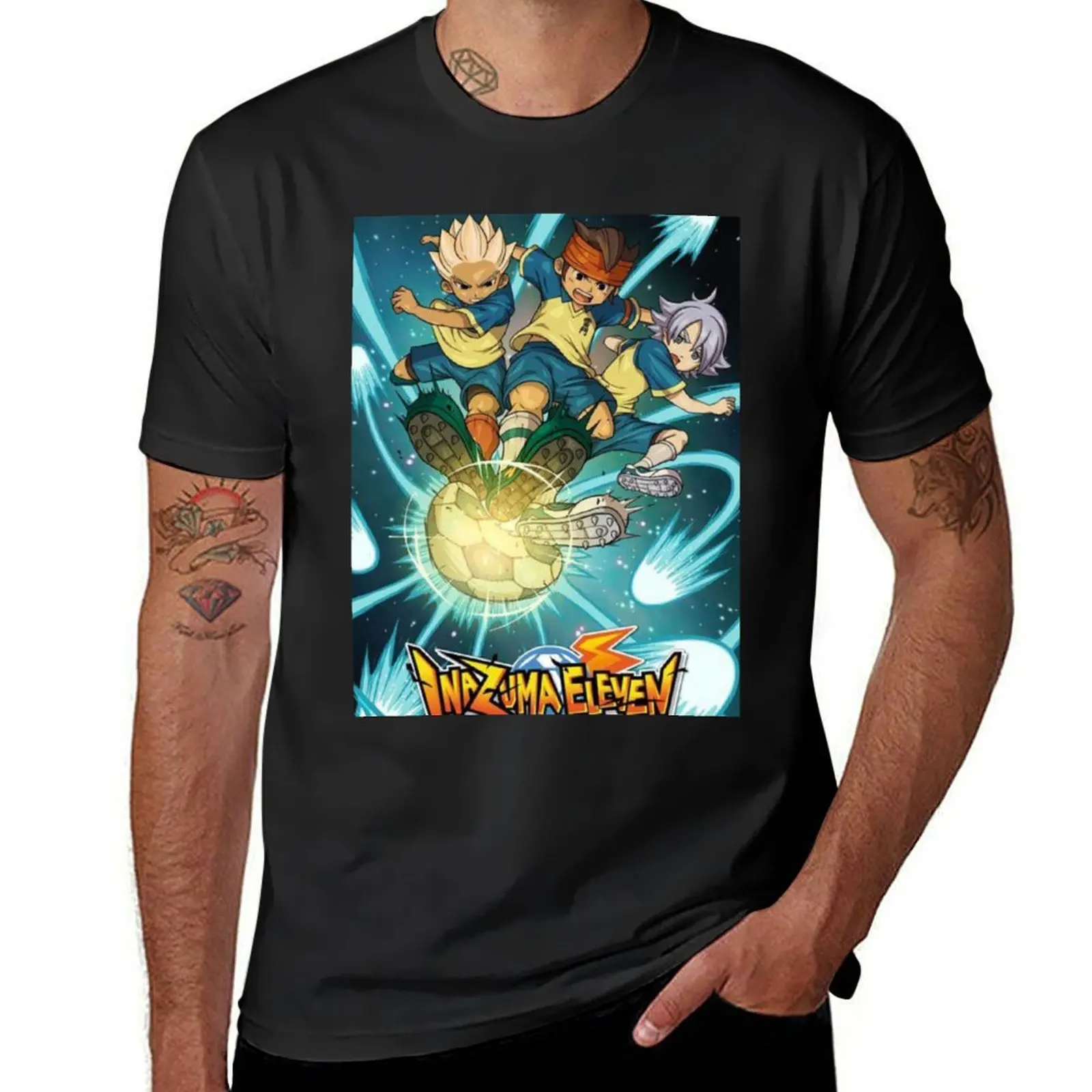 

INAZUMA ELEVEN T-Shirt funnys Aesthetic clothing Men's cotton t-shirt