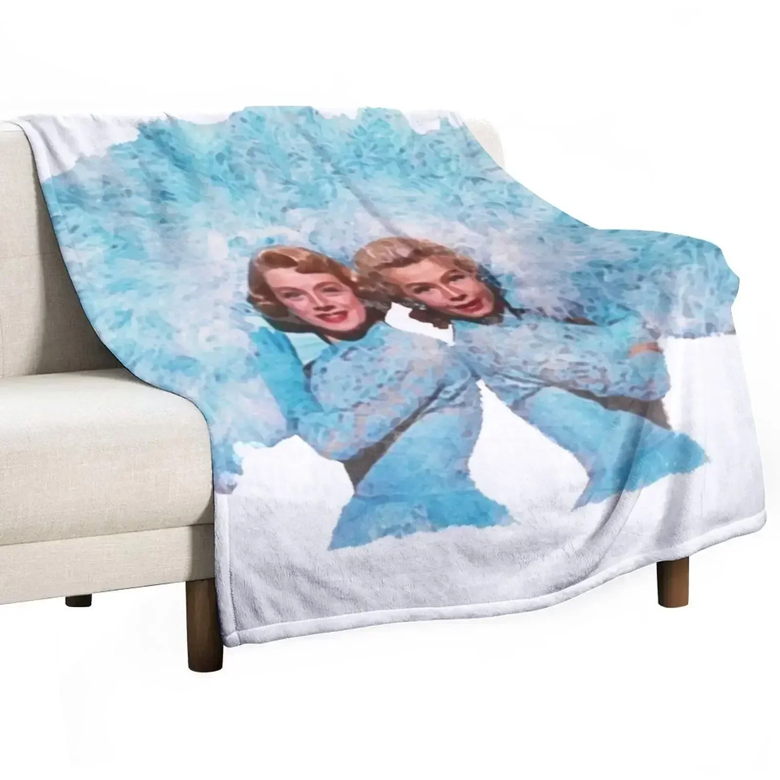Sisters - Watercolor Throw Blanket Travel wednesday Designers Loose Sofa Summer Blankets