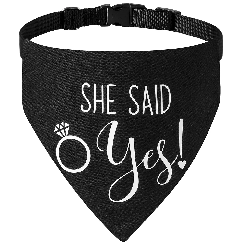 Sucado Hunde- und Katzen-Hochzeitskostüm-Halsband, Geeignet für Partys, Verstellbares Hunde-Bandana mit Schnellverschluss und D-Ring – Detail 17
