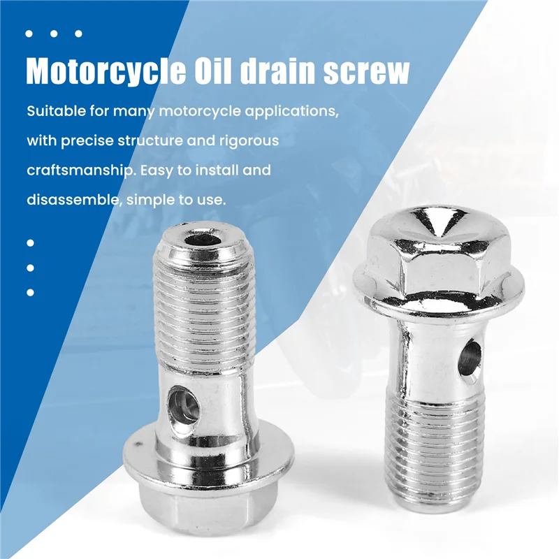 

Highly Recommended 2X Motorcycle Stainless Brake Banjo Bolt M10 X 1.0Mm Caliper Master Cylinder