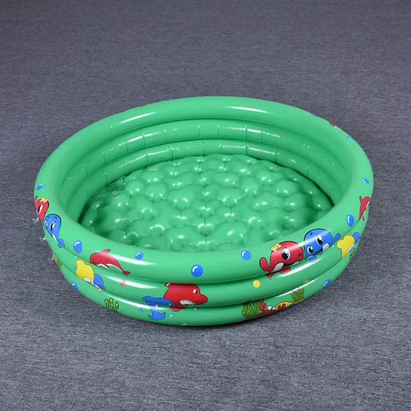 150cm Reusable Inflatable Swimming Pool Double Garden Portable Thickened For Kids Water Toys Party Round Indoor Outdoor Paddling