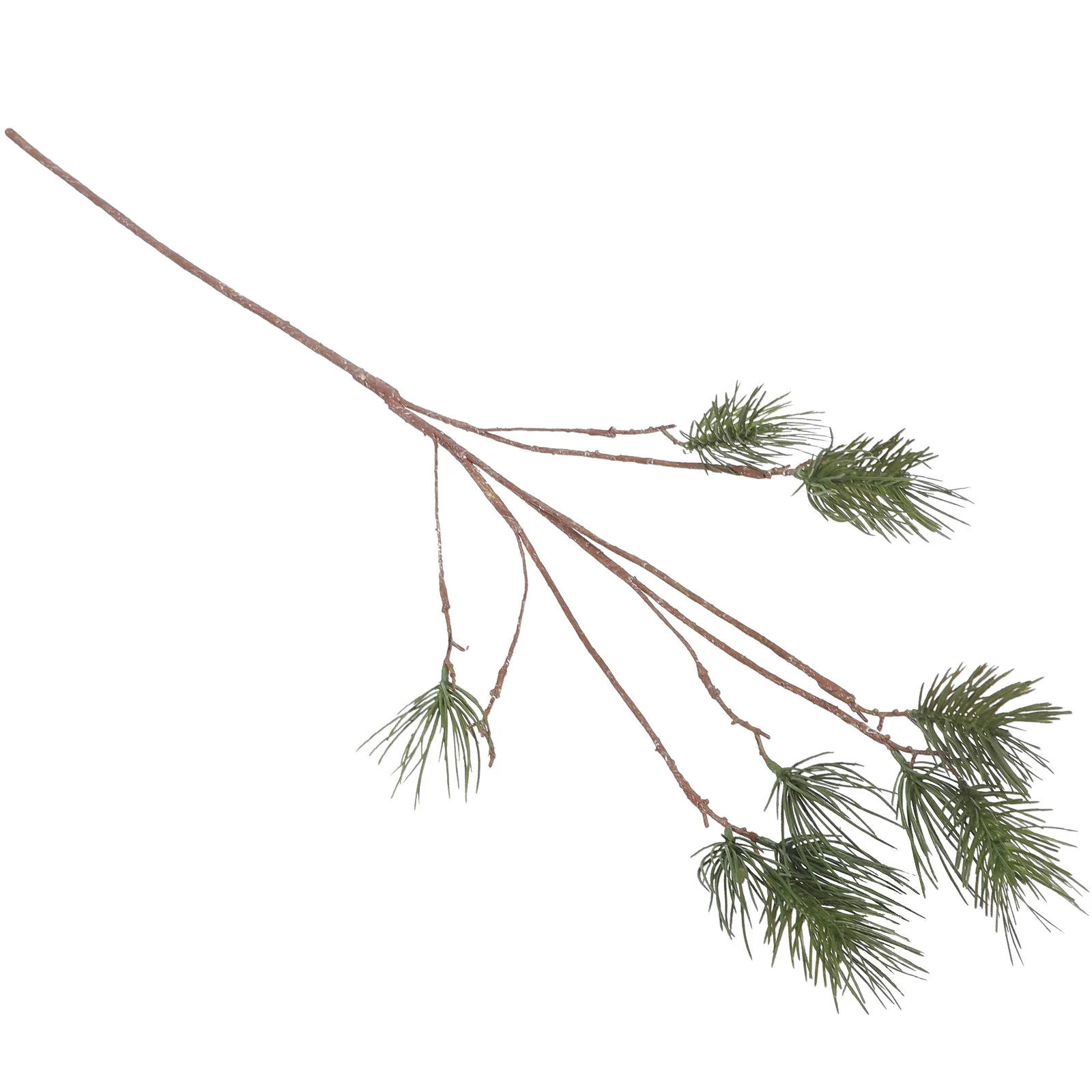 

Artificial Pine Needle Branch Lifesize Faux Pine Needle Stem Xmas Wreath Decoration Party Supplies Home Decor