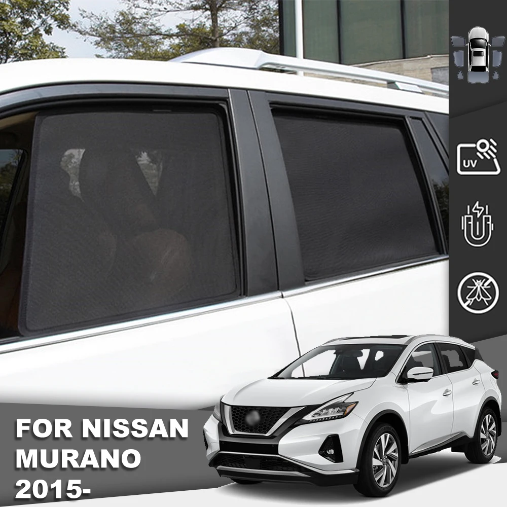 

For Nissan Murano Z52 2015-2023 2024 Magnetic Car Sunshade Shield Front Windshield Curtain Rear Side Baby Window Sun Shade Visor