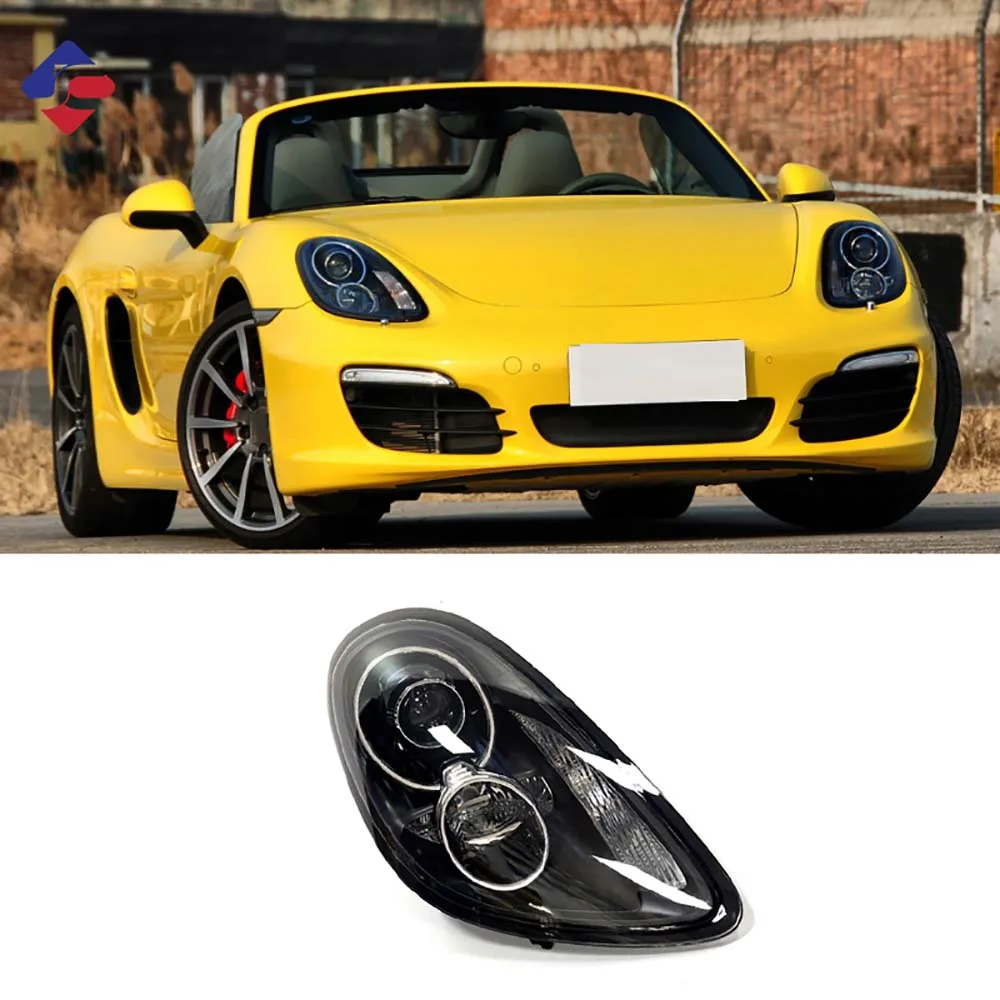 For Porsche Cayman 981 Boxster Front Headlights 2013 Original Xenon Headlights Lamp