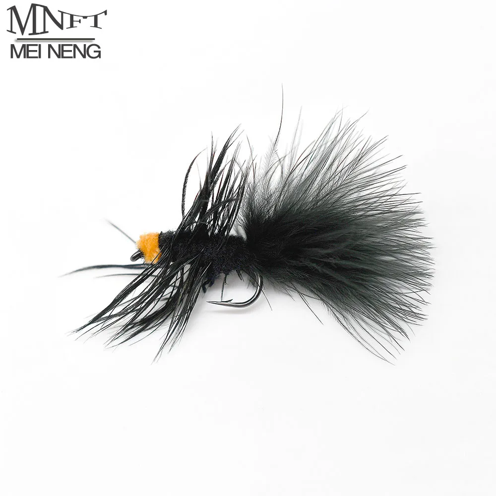 MNFT 6Pcs Wooly Bugger Streamers Fishing Fly Lures Saltwater Fly Tying Hook Trout Flies Bait