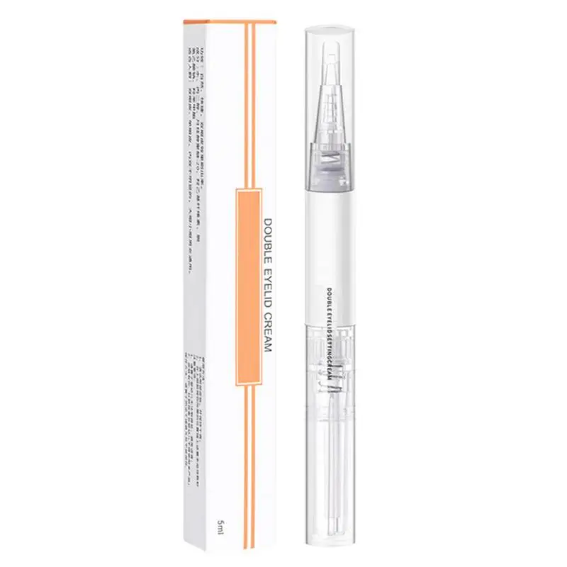 Dubbele Ooglid Definiërende Crème Heldere Eye Lash Lijm Super Sterke Hold 5Ml Onzichtbare Wimpers Zelfklevende Waterdichte Wimperlijm