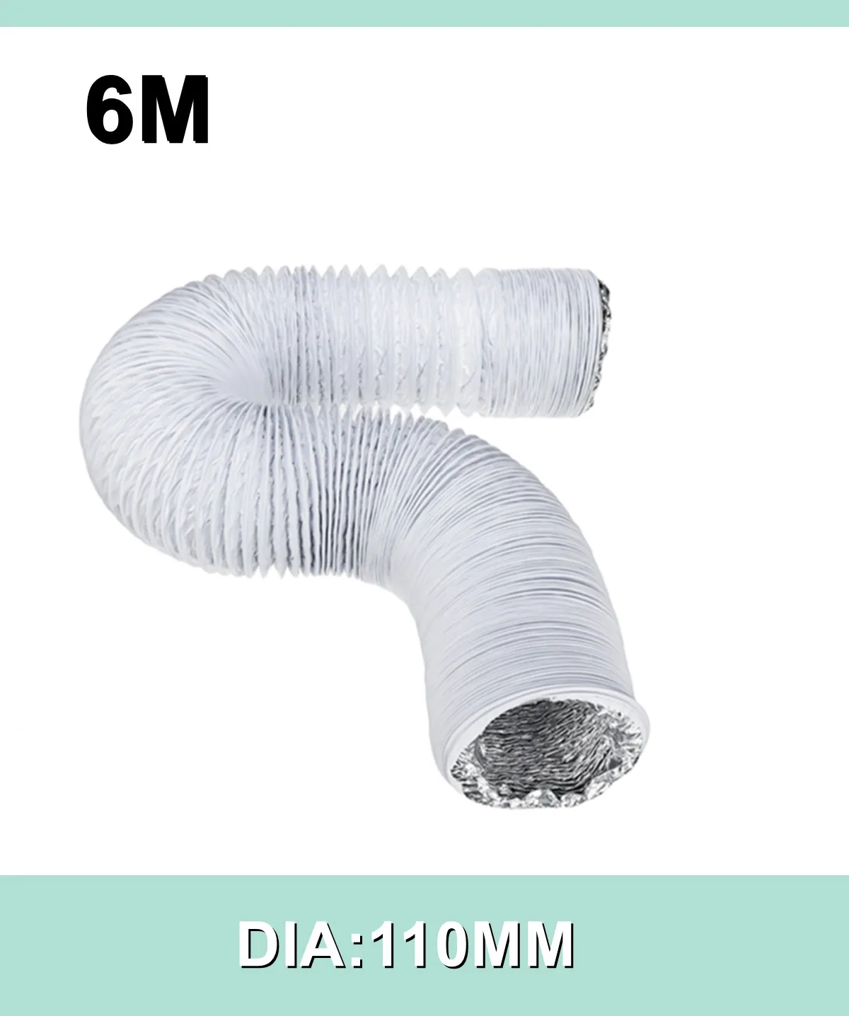Tuyau Climatiseur Mobile, Tuyau Evacuation Climatiseur 15cm/13cm de Diamètre, 2M Flexible Tube de Ventilation Universel Tuyau, Rallonge de Tuyau pour Climatiseur Mobile/Déshumidificateur/Cuisine