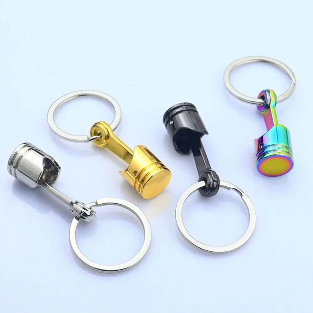 Creative Alloy Car Engine Piston Keychain INS Car Accessories Piston Model Keyring Mini Keyring Men