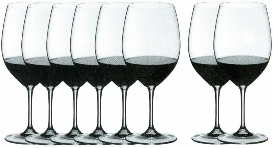 Bordeaux/Merlot/Cabernet Wine Glasses, Pay for 6 get 8 ,21.52 ounce