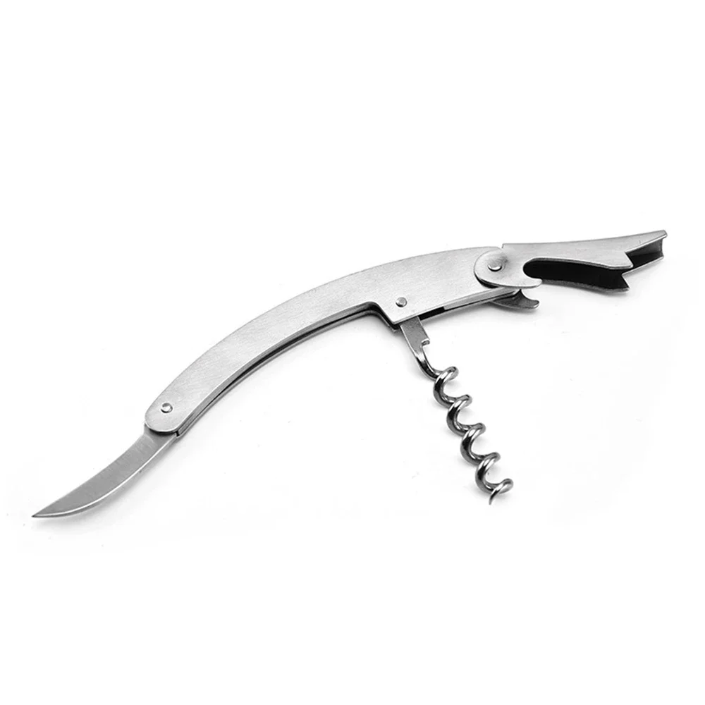 10pcs Stainless Steel Waiters Corkscrew with Foil Cutter