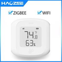 Tuya Smart WiFi/Zigbee Temperature and Humidity Sensor Indoor Hygrometer Thermometer with LCD Display Support Alexa Google Home