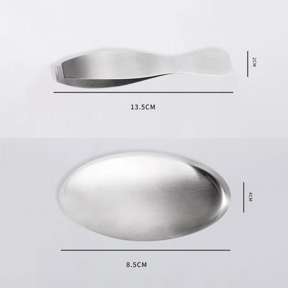 

1Set Stainless Steel Fish Scale Scrapers Comfortable Handle Fish Skin Cleaner Fast Kitchen Gadget