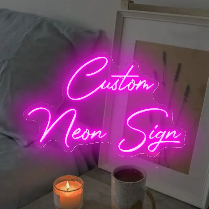

Custom Neon Signs for Wall Decor Personalized Neon Sign Customizable ShopStore LED Logo Neon Wedding Birthday Bar Business Salon