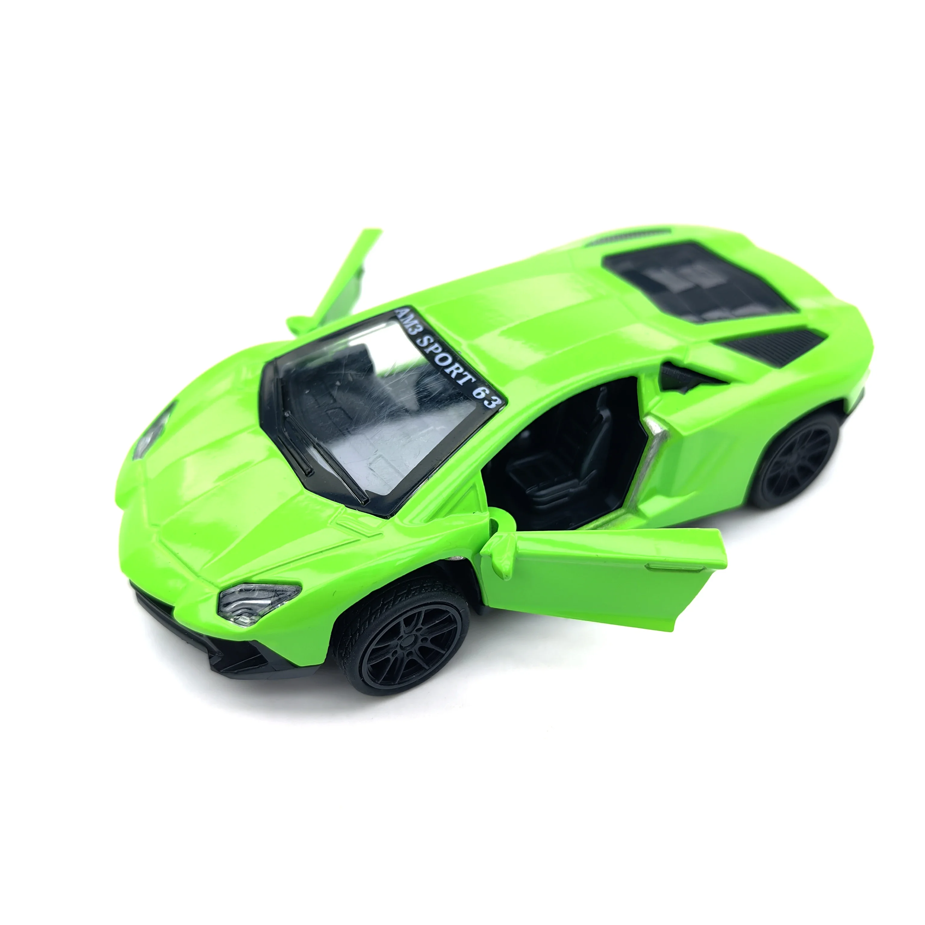 Porte d'ouverture, jouet à inertie, voiture de course, nouveau modèle de voiture de sport en alliage, Mini voiture rétractable pour garçons