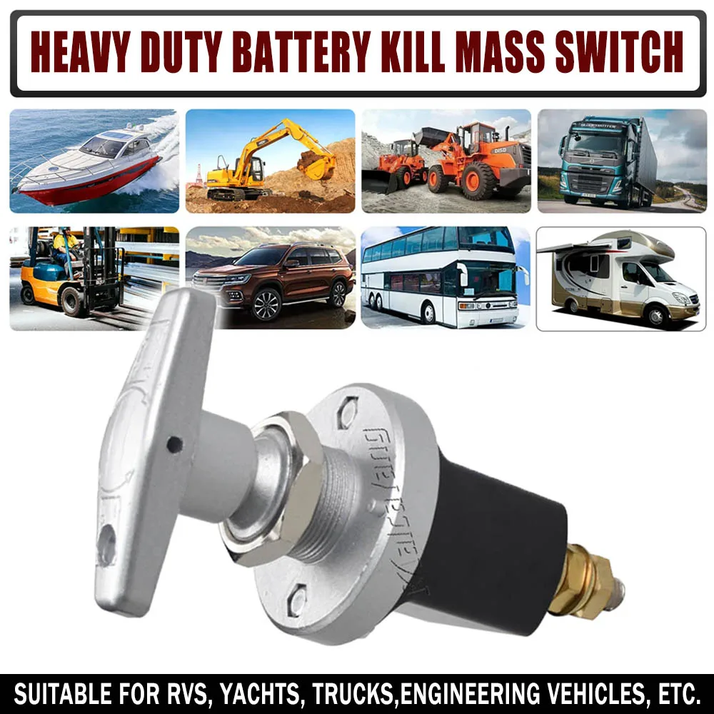 

Для автодома, кемпера, фургона, грузовика, лодки, 1500 А, сверхмощный аккумулятор, аварийный массовый выключатель, резак для цепи аккумулятора, разъединитель, высокое качество