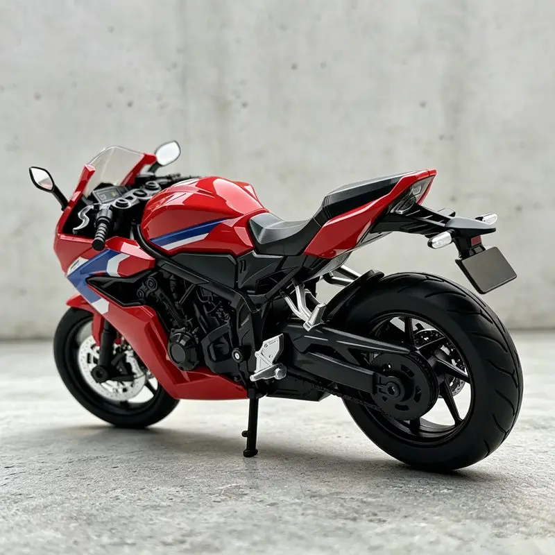 1:12 CBR650R Motocykl terenowy, model ze stopu, sportowy, do jazdy po drogach i w terenie, model motocykla wyścigowego z metalu, z dźwiękiem i światłem, idealny na prezent.