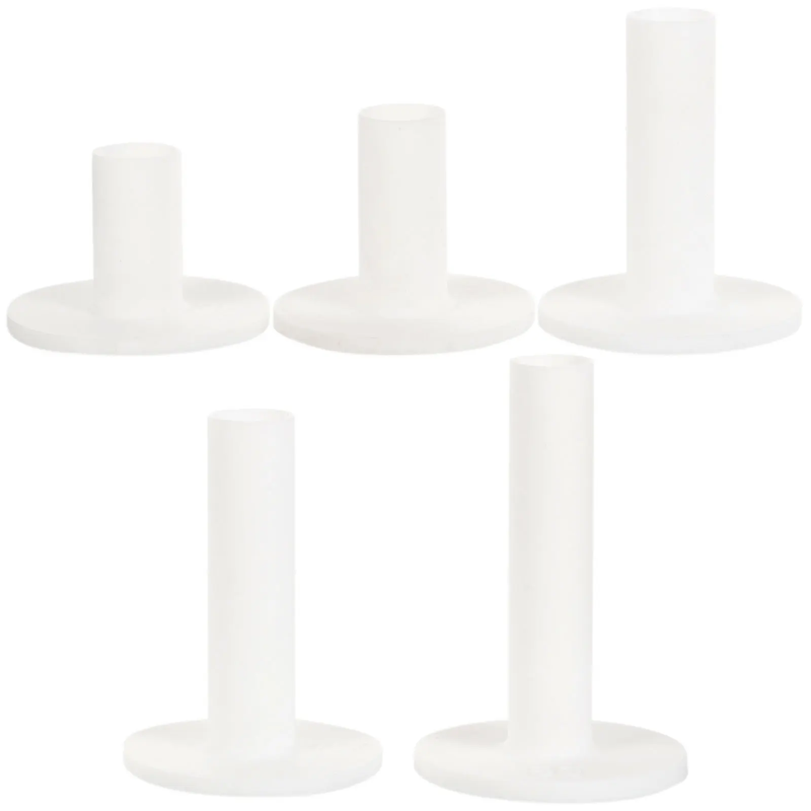 

5pcs Silicone Golf Tees Flexible Wear-Resist Driving Range Practice Mat Tee Durable Reusable Ball Holder Club Fade Protection