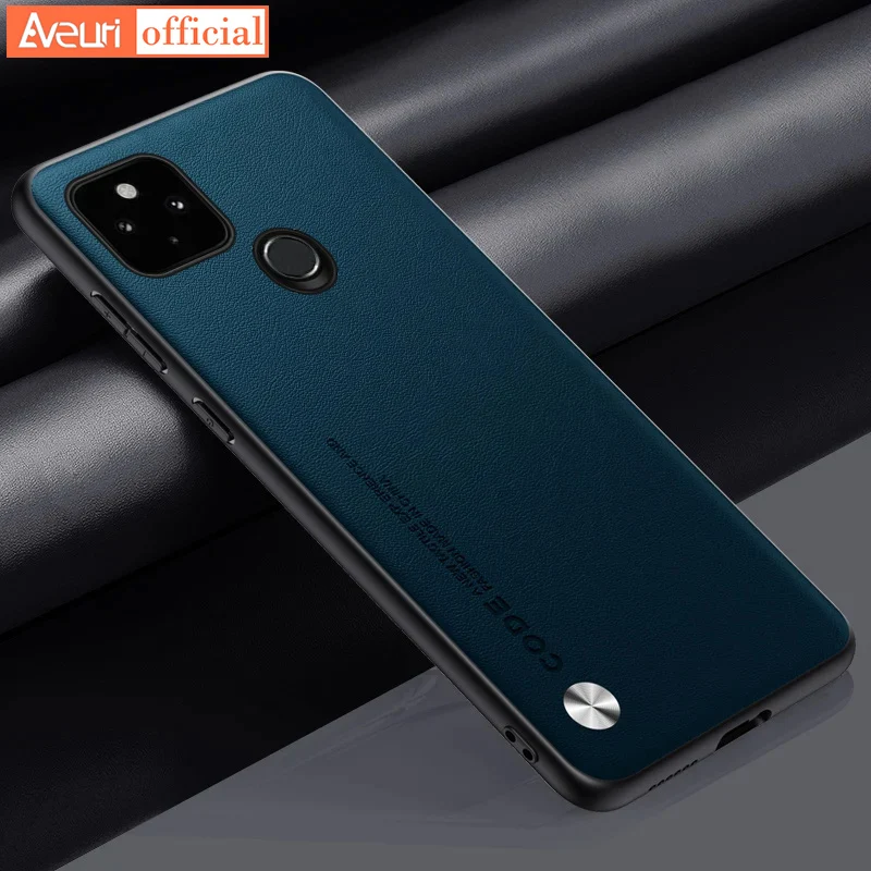 For Google Pixel 4A 4G Pixel5 Coque Luxury PU Leather Case For Google Pixel 5 5A 4A 5G Back Cover Silicone Protection Phone Case