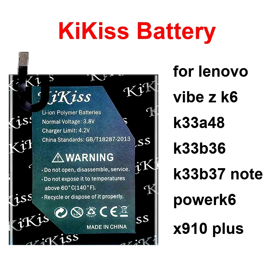 

Аккумулятор для мобильного телефона Lenovo Vibe Z K6 K33a48 K33b36 K33b37 Note POWERK6 X910 Plus, модели BL267, BL216, BL272, емкость 4200-5750 мАч