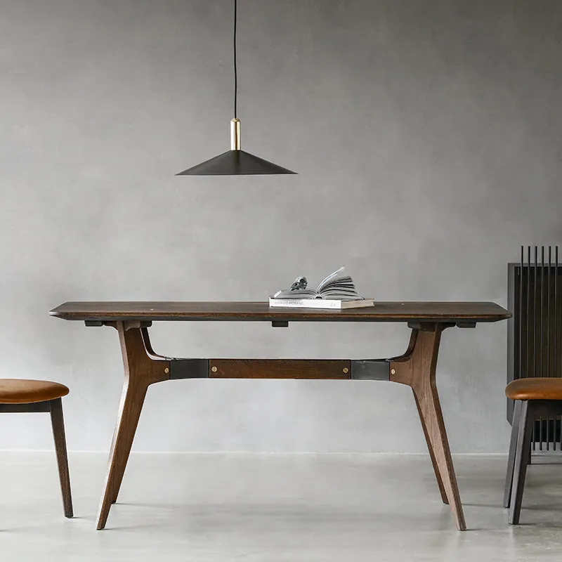 Banco de comedor de madera maciza de roble