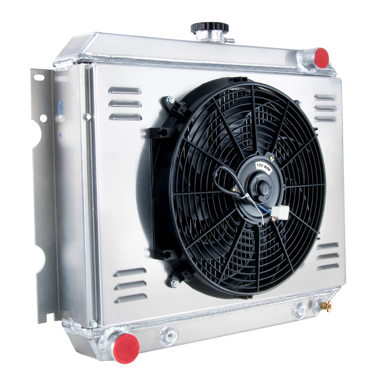 

3 Row Radiator Shroud Fan For 1970-1972 Dodge Charger Mopar Plymouth Big Block