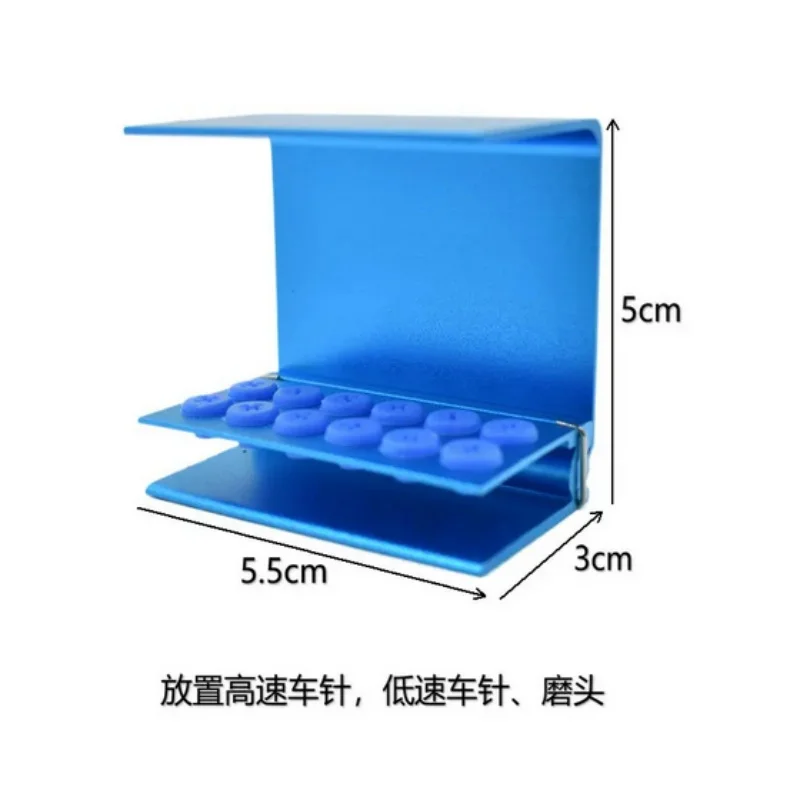 حامل أزيز الأسنان عالي السرعة ومنخفض السرعة لأداة العناية بالفم الطويلة صندوق معدني للتطهير 12 فتحة