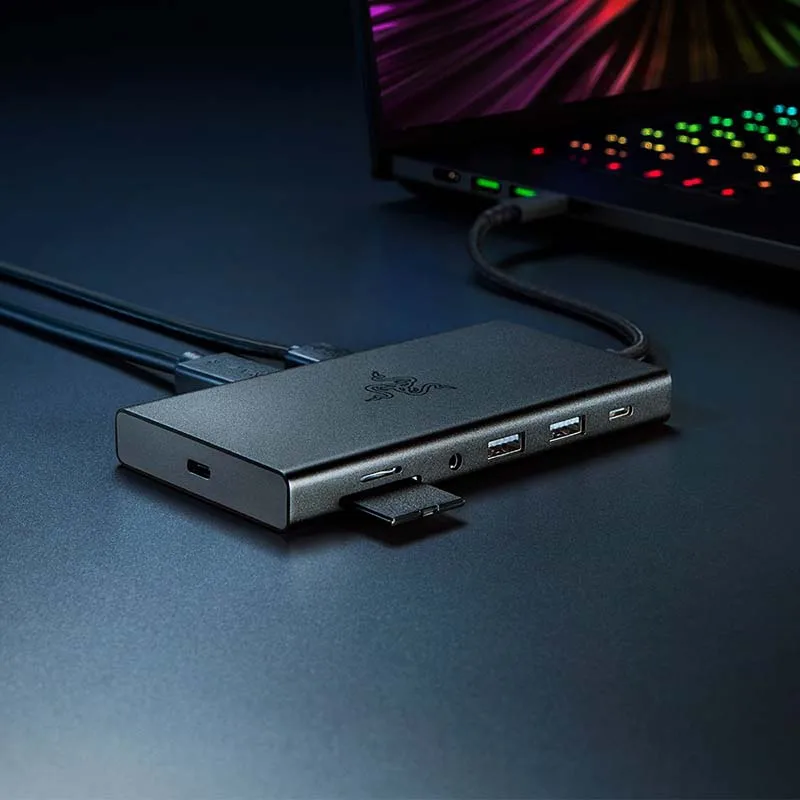 Razer USB-C Dock - 11-Port USB-C Dock - 4K 60 Hz Display Output - 3.5mm Audio Jack