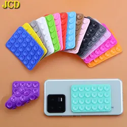 JCD 2pcs 실리콘 양면 흡입 컵 그립 스탠드 휴대 전화 벽 마운트 브래킷 24 미끄럼 방지 접착제 무료 분리형