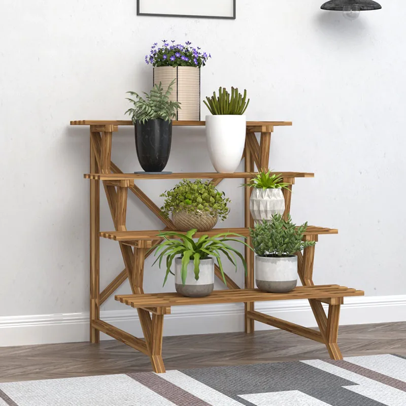 

Outdoor Pots Plant Shelves Multi Layer Garden Large Patio Watering Plant Stand Modern Floor Estante Para Plantas Home Decoration