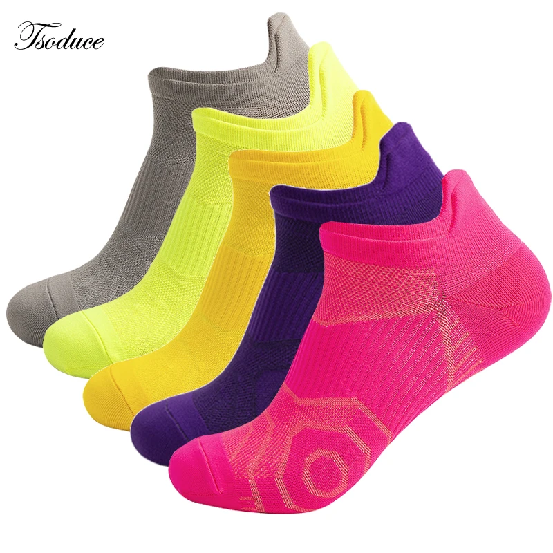 Professional Outdoor Sports Socks Summer Men Women Fitness Running Thin Socks Candy Color Short Breathable Quick Dry Boat Socks