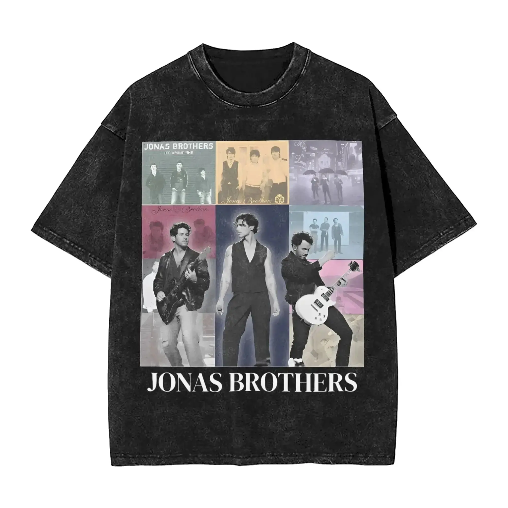 Vintage Washed Fashion Y2k Kleidung Joe J. Onas Brothers 20th Anniversary Jonas T-Shirt Sommer Casual Loose Streetwear Unisex – Detail 11