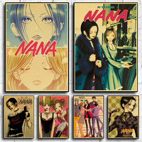 Japan Anime NANA Character Posters Living Room Bar Cafe Quality Canvas Vintage Style Comics Painting Art Home Wall Decor Picture