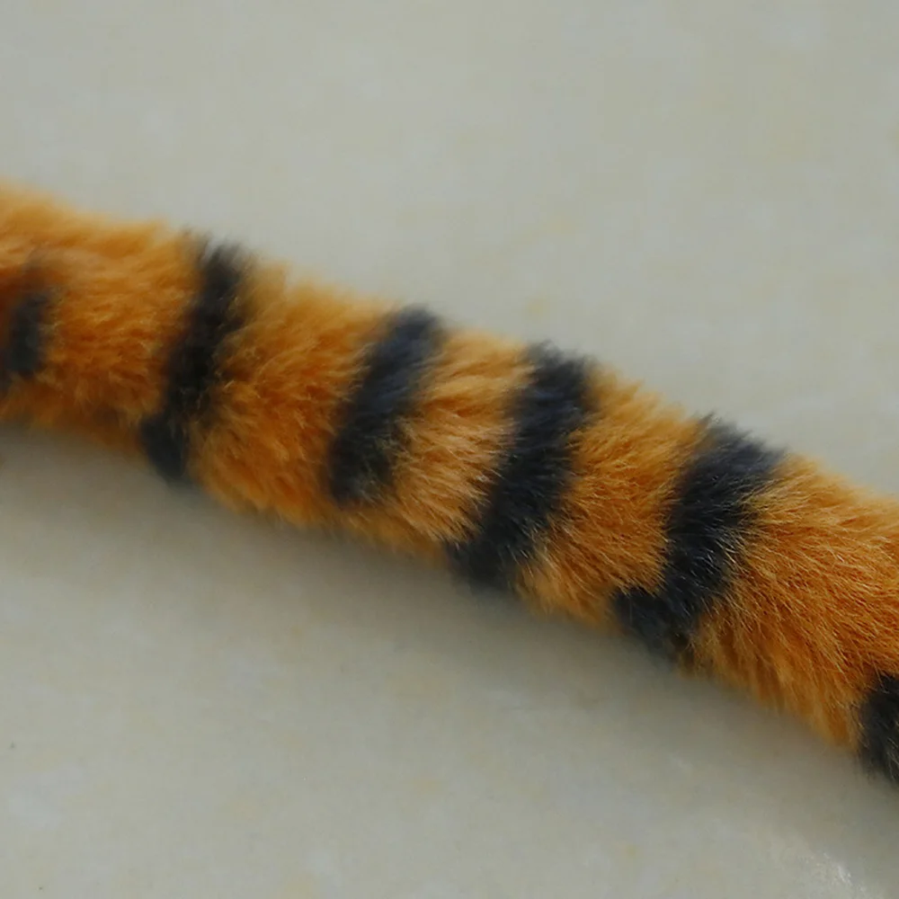Katzenwurmschwanz-Teaser-Zauberstab mit Glöckchen – interaktives Plüsch-Katzenspielzeug für Kätzchen, lindert Langeweile, Kauen und Zahnhilfe – Detail 2
