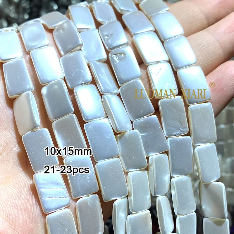 لؤلؤ قشرة المياه العذبة الطبيعية لصنع المجوهرات ، الأشرطة ، الحب ، الأرز ، شكل الباروك ، الخرز الفاصل ، إكسسوارات أساور تصنعها بنفسك #5