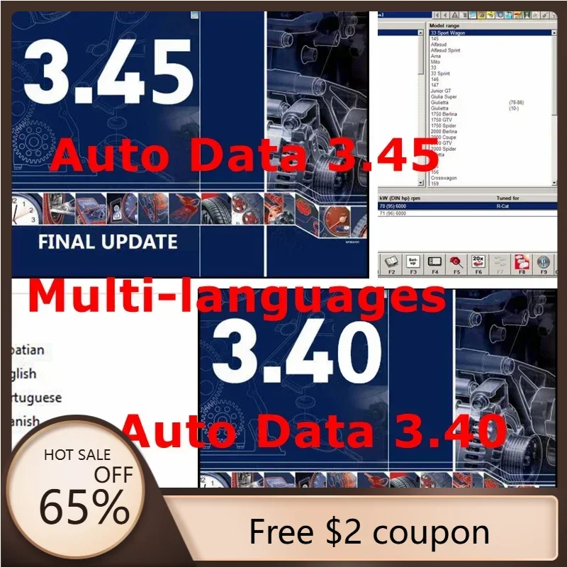 2024 hot Auto Repair Software AUTO DATA 3.45 Wiring Diagrams data with install video AutoData 3.40 Multi-languages CD USB Drive