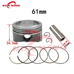 61Mm Grote Boring Zuigerveerset Voor Yamaha Majesteit 125 Yp125 Zf 125T Yp125e Teos Doodo Xn125 Maxster 125 Motoronderdelen