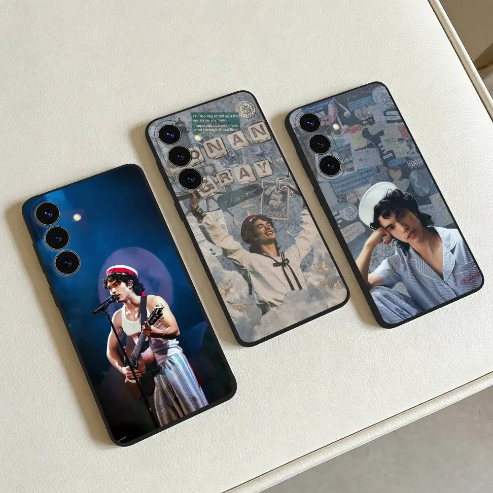 Funda Negra S-Sofia I-Isella para Samsung S25, S24, S21, S22, S23, S30, Ultra, S20, Plus, Fe, Lite, Note, 10, 9, 5G