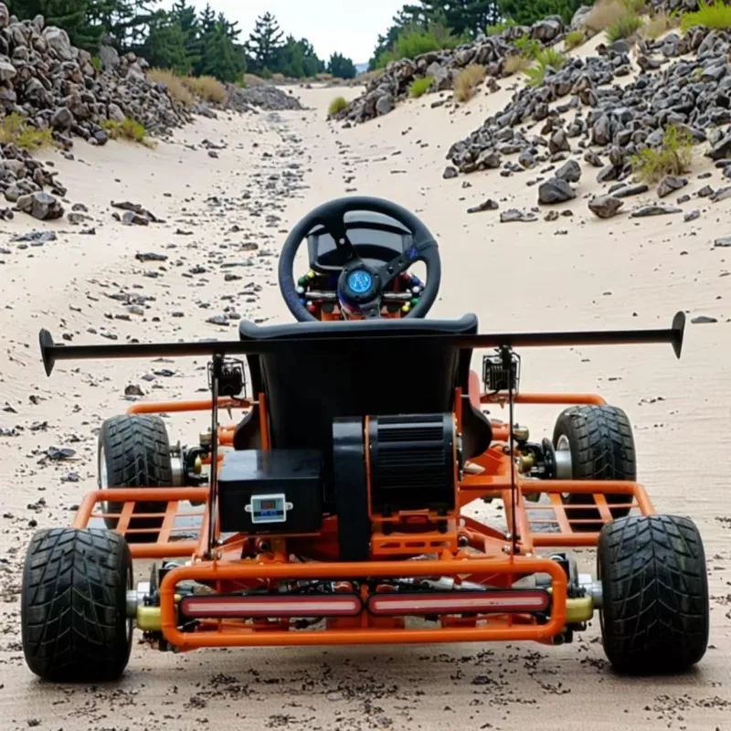 أداء سباق كارت الانجراف الكهربائي للطرق الوعرة في الهواء الطلق 120 كم/ساعة أقصى قدرة تحميل 200 كجم للبالغين #3