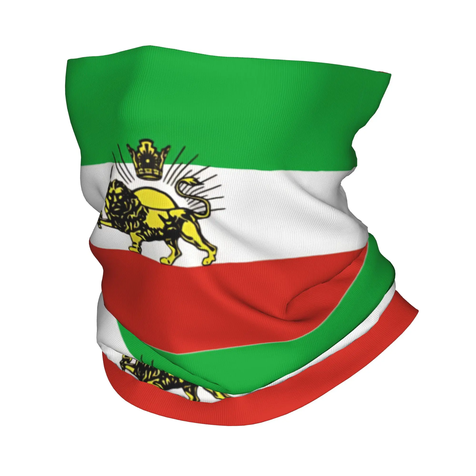 Flag of Persia  Iran Pahlavi Balaclava  Hiking Camping Tactical Mask Male Cool Anti-UV Bicycle Mask Neck Cover Scarves