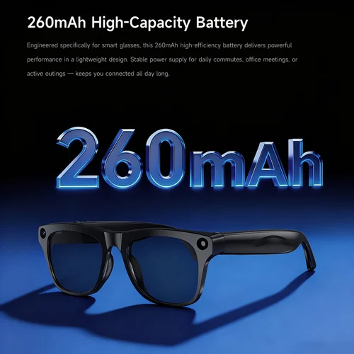 Imagen 2 del producto Gafas Inteligentes con IA 8K, Chat GPT, Bluetooth, Táctiles, Deportivas, con Cámara de 100MP, Llamadas Bluetooth, Reproductor de Música, para Hombre y Mujer, Novedad 2026