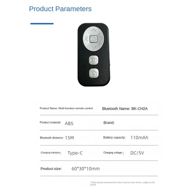 

B29C-For Tiktok Mobile Self Timer Zoom Function Bluetooth Remote Controller, Page Turning, Liking, Self Timer Short Video