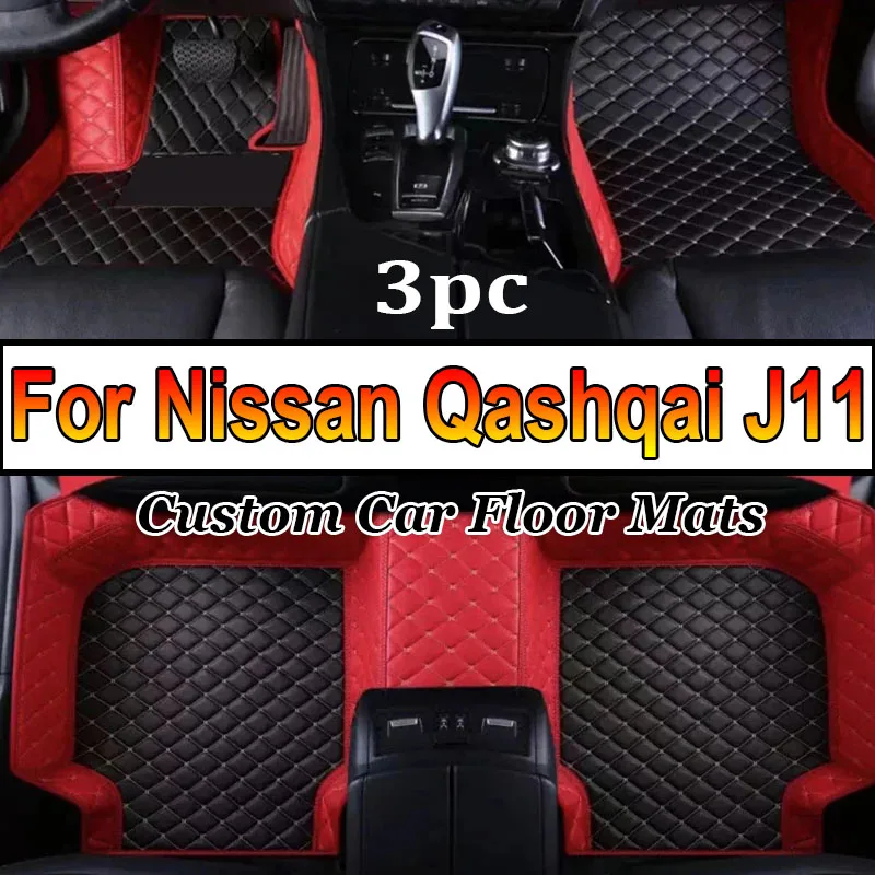 Car Floor Mats For Nissan Qashqai J11 2023 2022 2021 2020 2019 2018 2017 2016 2015 2014 Carpets Protect Accessories Rugs