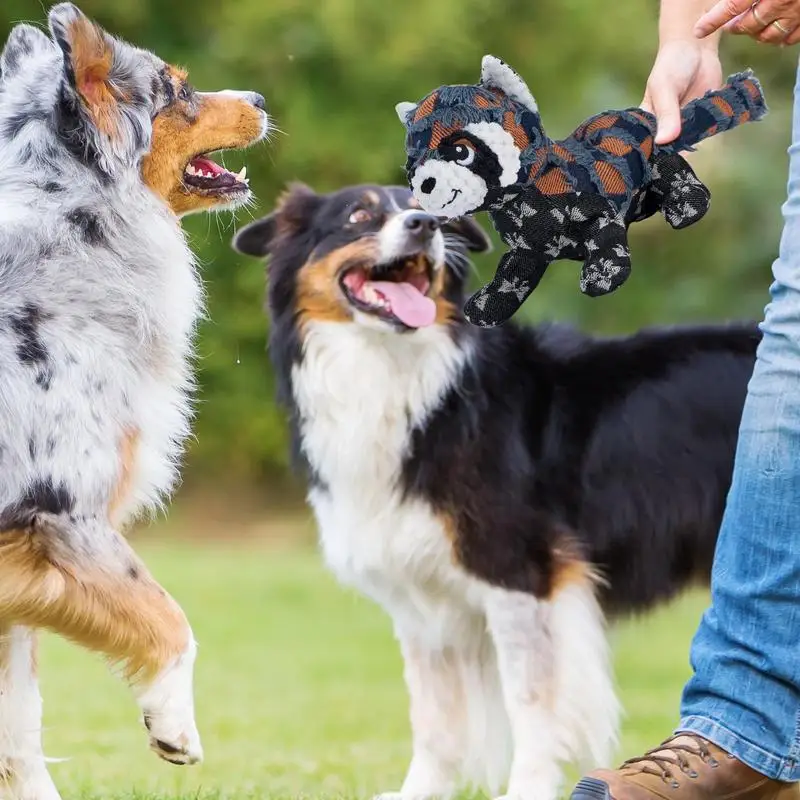 Juguetes de peluche para perros chirriantes, juguetes con dientes resistentes y chirriantes para mascotas, diseño en forma de oso, juguetes interactivos para masticar perros de peluche para pequeños