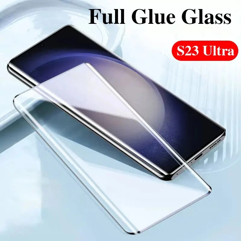 Entsperren Sie den Fingerabdruck ohne Loch, vollständig klebendes gehärtetes Glas für Samsung Galaxy S24 S23 S22 S21 S20 Plus Note 20 Ultra Displayschutzfolie – Detail 21