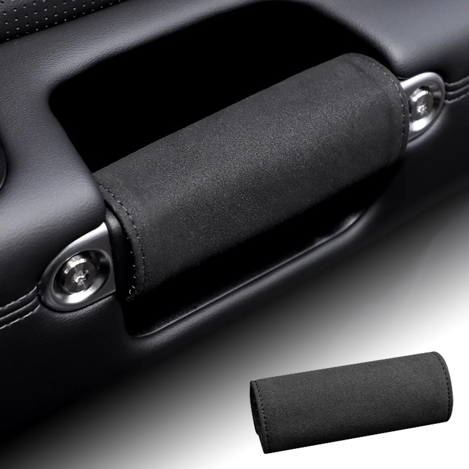 Italian Suede for Mini Cooper Countryman U25 F65 F66 F67 J01 J05 F55 F56 R55 R56 R60 Car Door Row Roof Handle Protector Cover